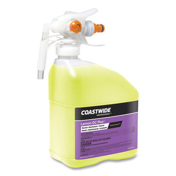 Coastwide Professional™ Dc Plus Neutral Disinfectant-cleaner Concentrate For Easyconnect Systems, Lemon Scent, 3.17 Qt Bottle, 2-carton freeshipping - TVN Wholesale